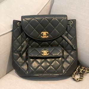 Authentic vintage Chanel mini backpack